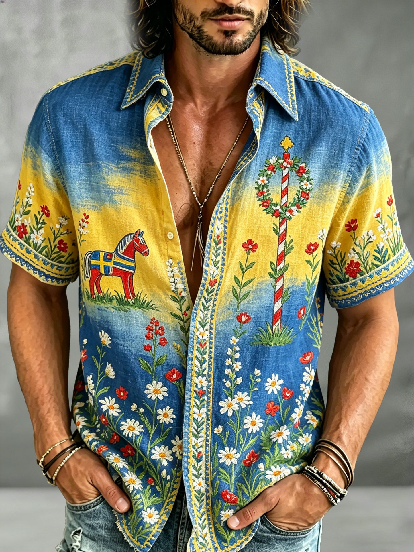 Herrens svenska midsommarfestival minneskonst Print