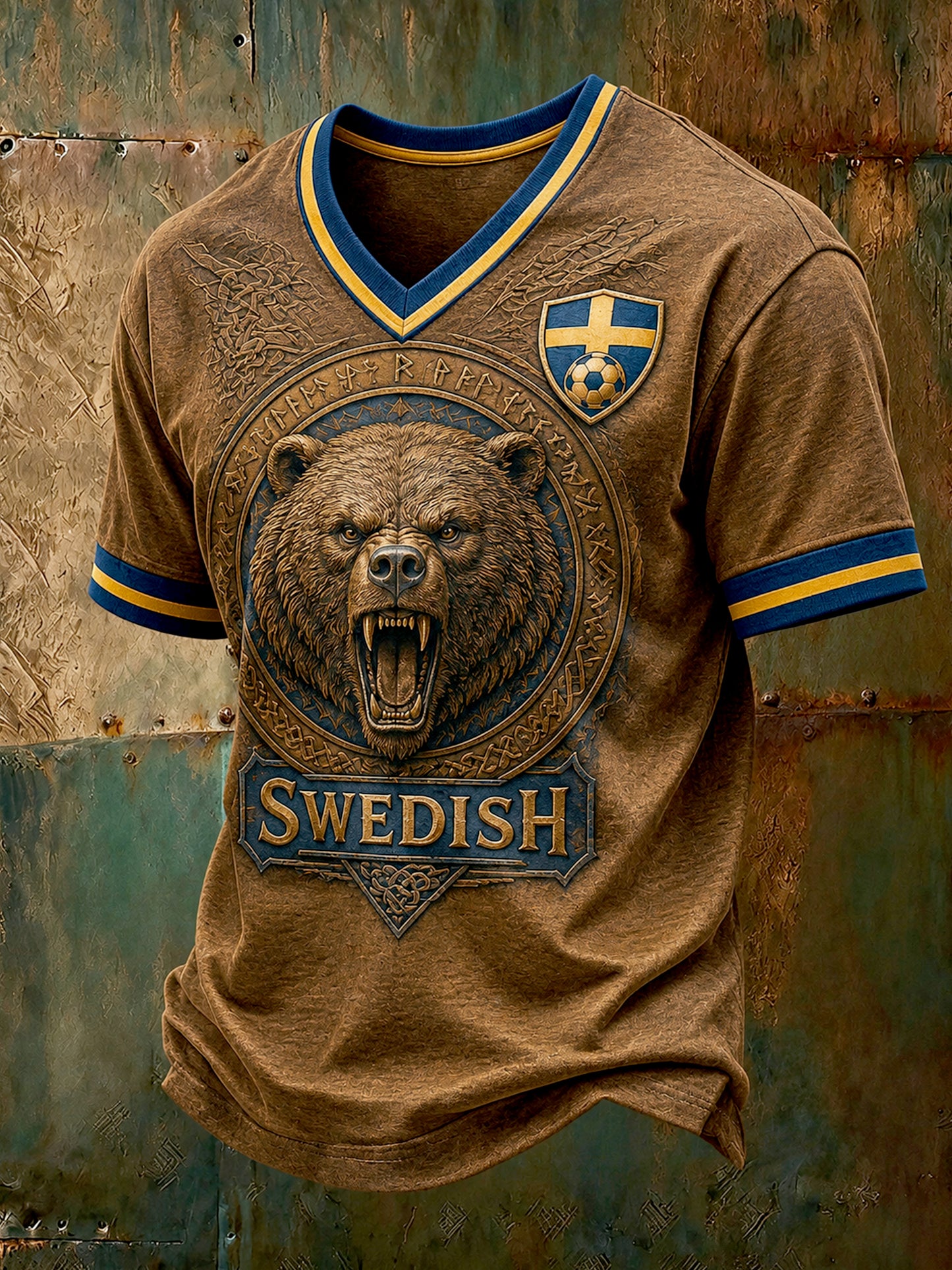 Herrarnas fotbollsmatch – hejarklackkonsttryck T-shirt
