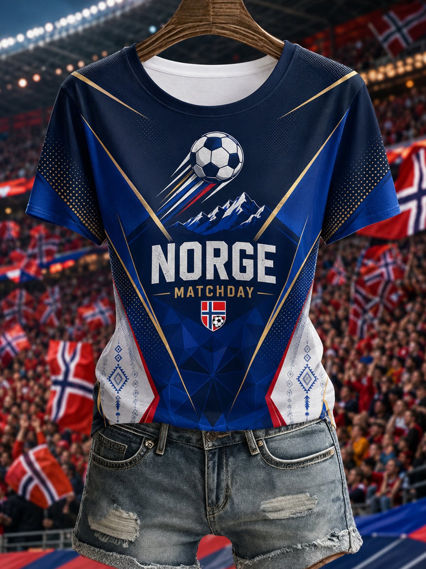 Damtröja för Norgesfotboll – Kulturell och konstnärlig tryckning