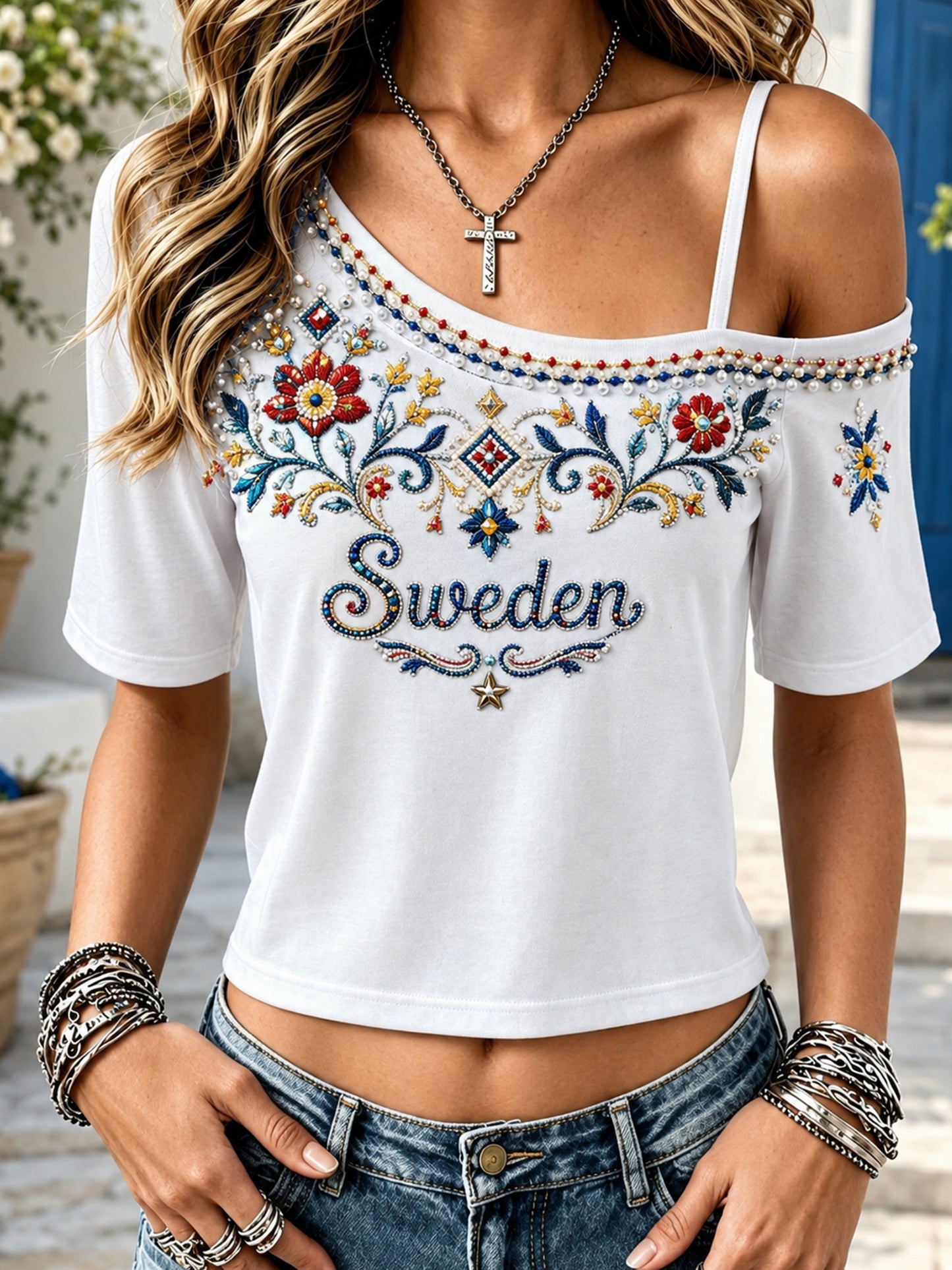 Kvinnors midsommarfestival Konst Print Topp