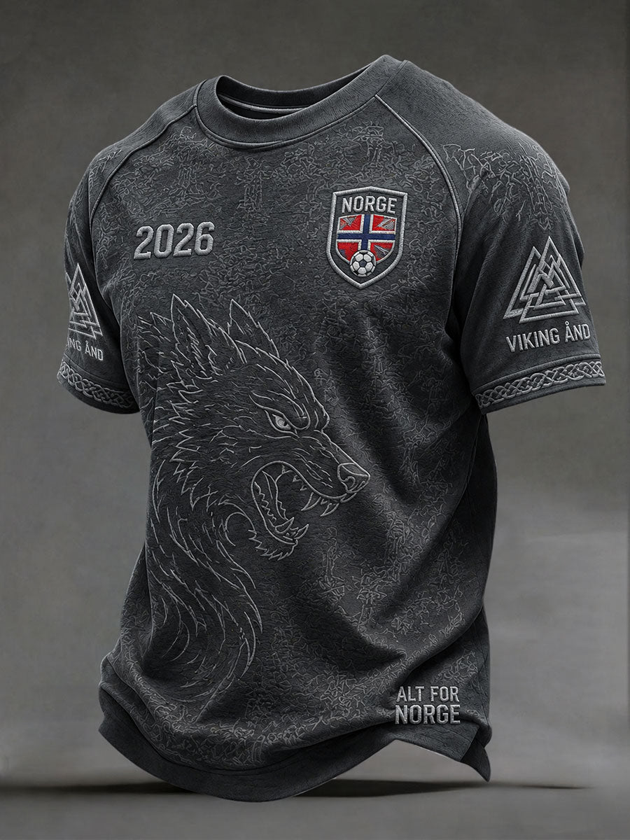 Mäns Norge Fotboll T-shirts