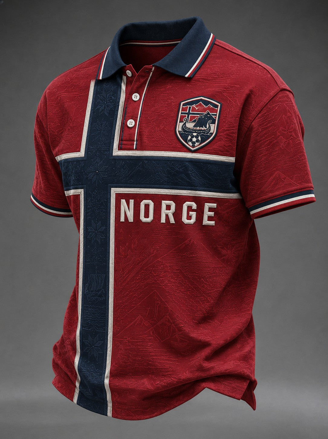 Mäns norge fotboll tryckt tröj