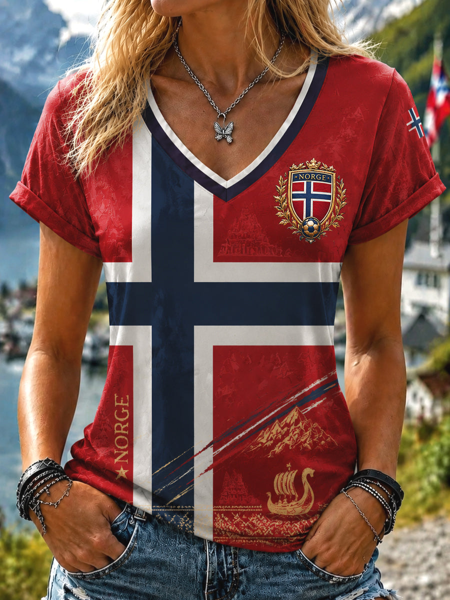 Damer Retro Norge 2026 Klassisk Fotbollströja