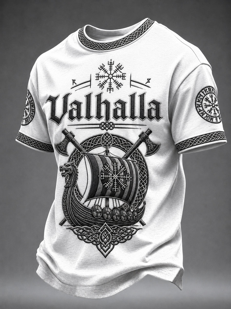 Herrtröja med Valhalla-print