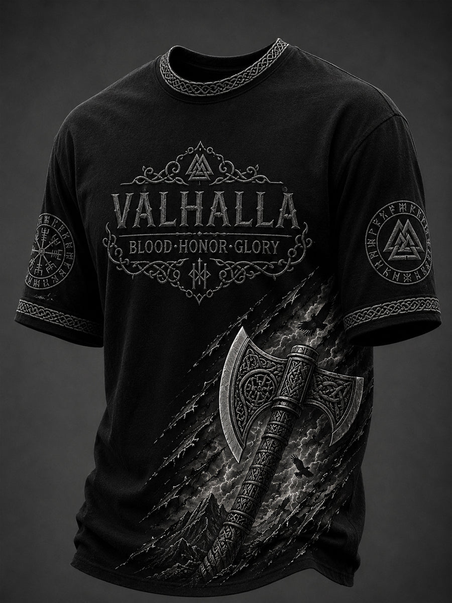 Herrtröja med Valhalla-print