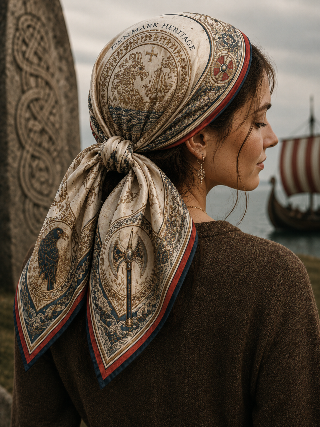 Danska vikingar Mångsidigt huvudskaf