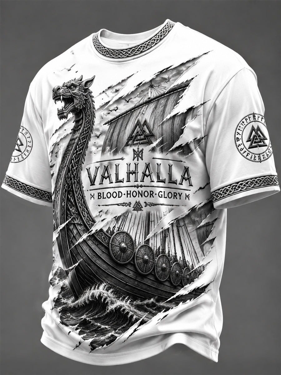 Herrtröja med Valhalla-print