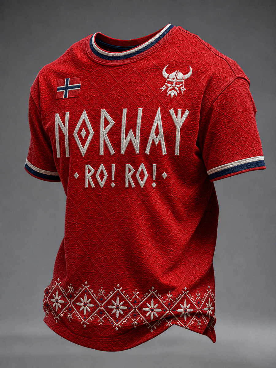 Herrarnas Ro! Ro! Norge kortärmad t-shirt