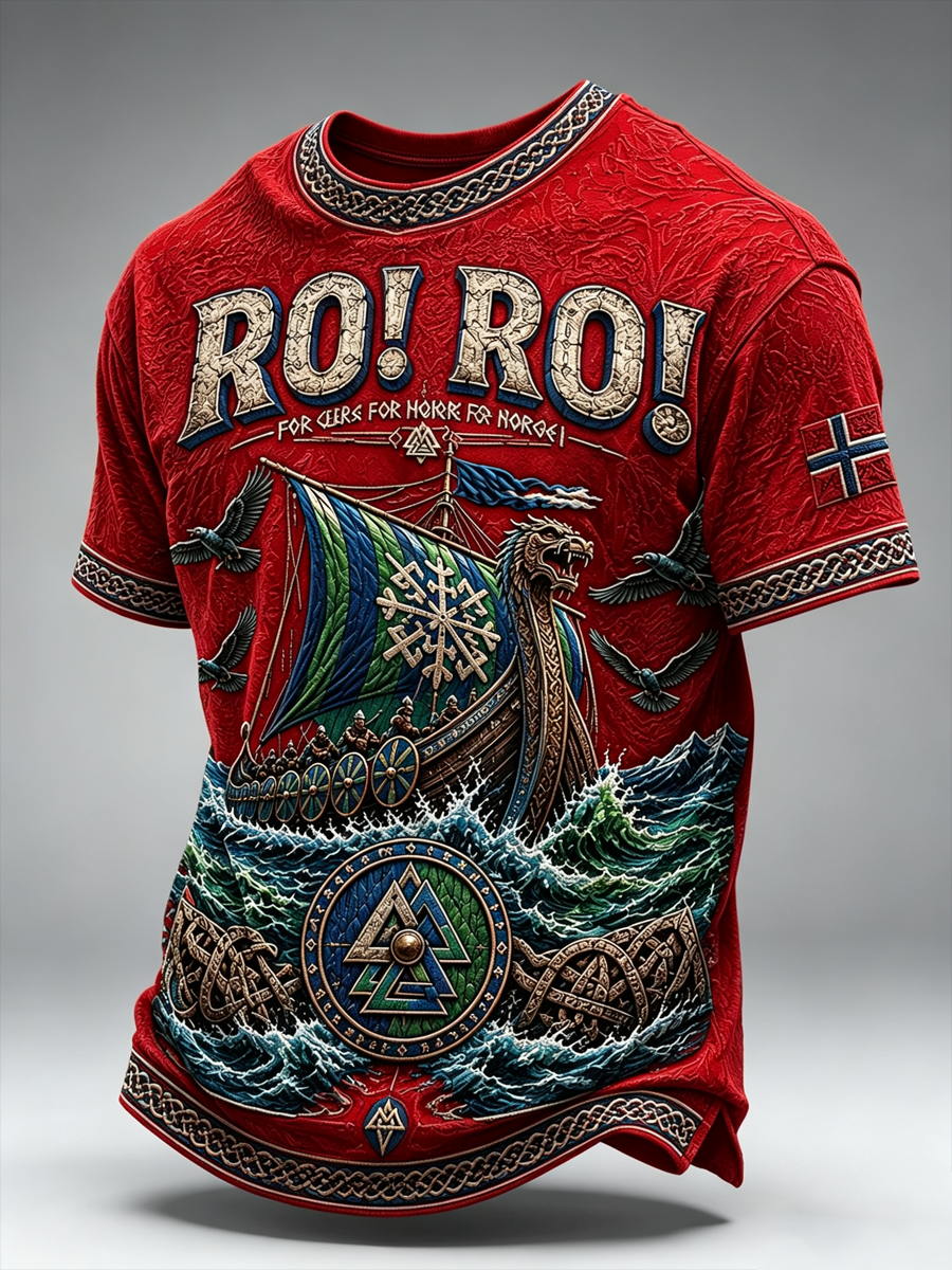 Herrarnas Ro! Ro! Norge kortärmad t-shirt