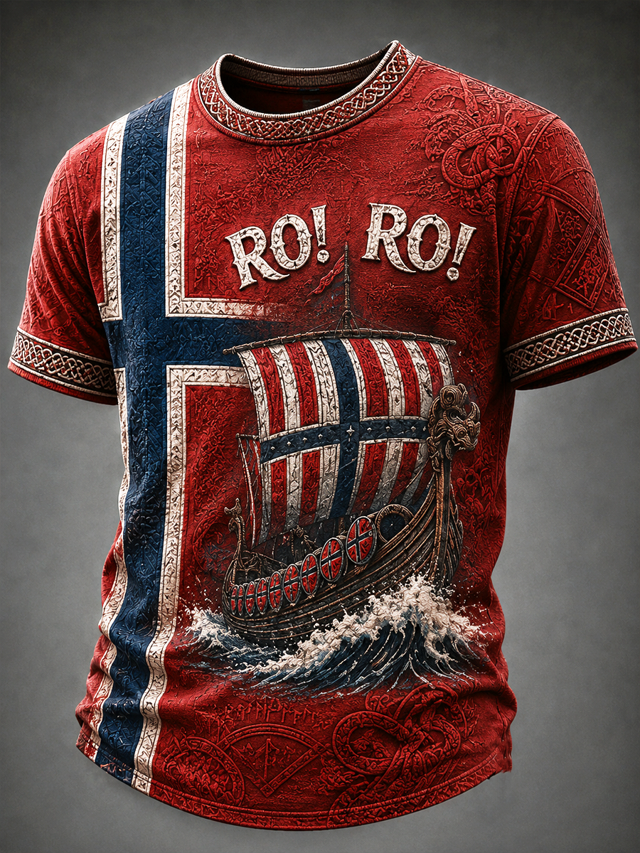Herrarnas Ro! Ro! Norge kortärmad t-shirt