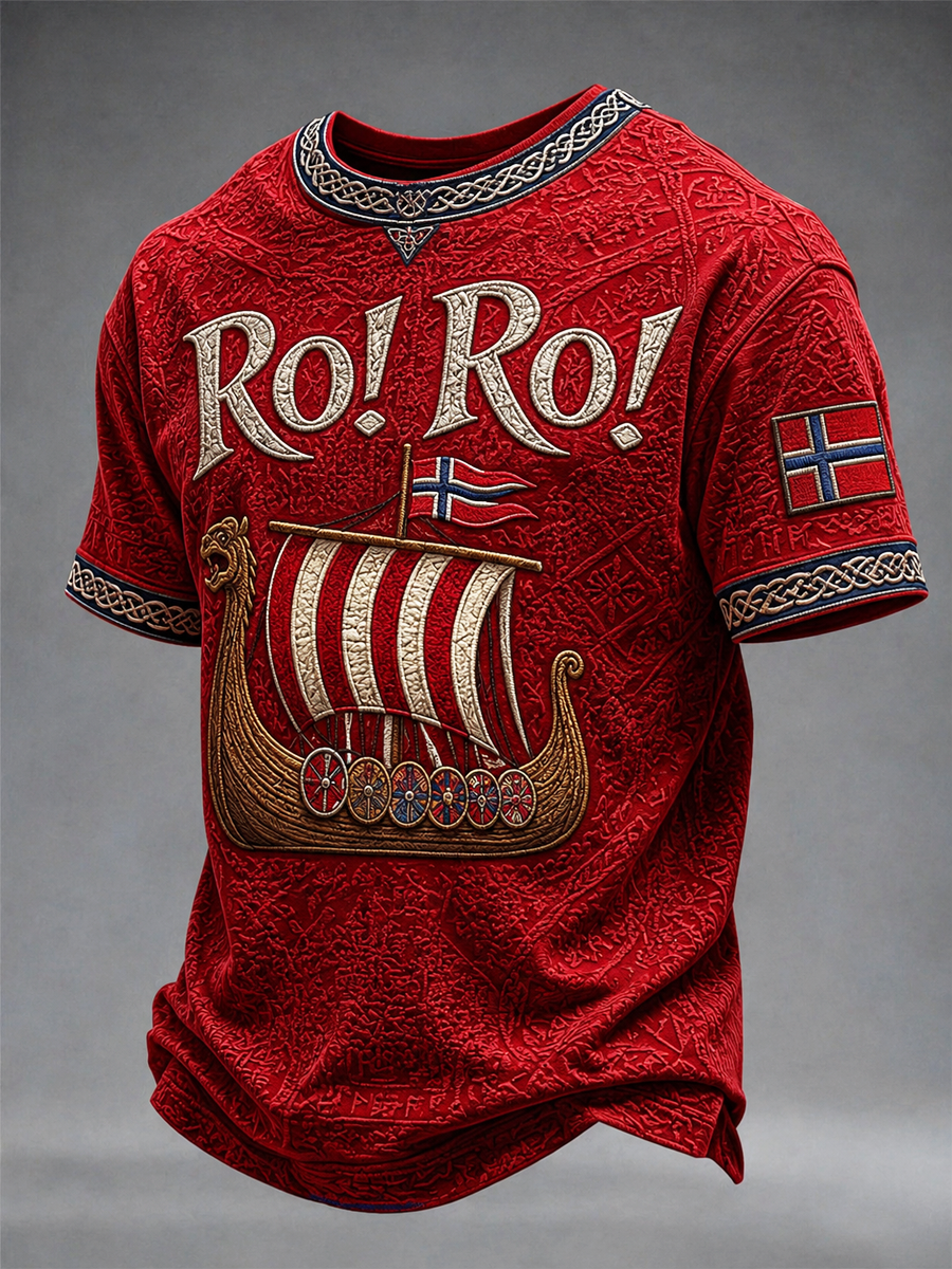 Herrarnas Ro! Ro! Norge kortärmad t-shirt