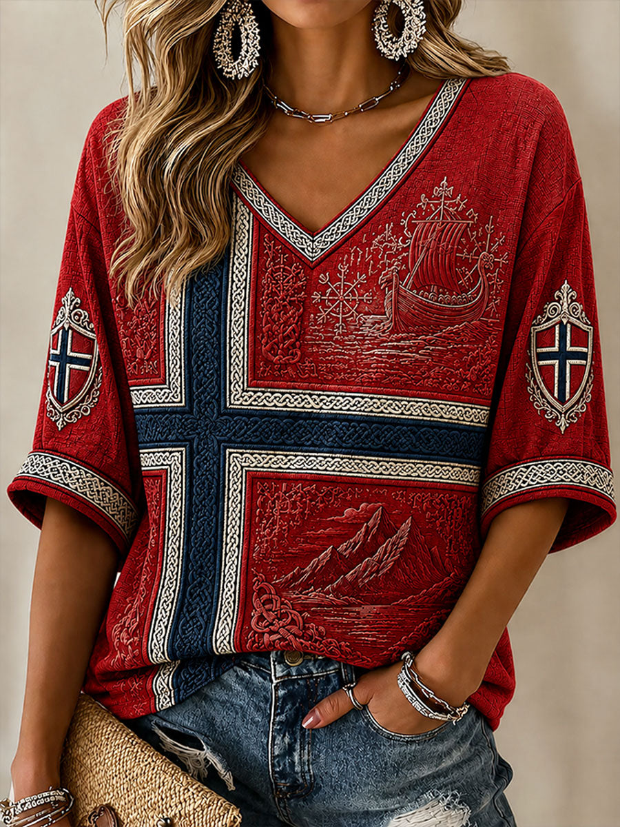 Kvinnorska vikinga spirituell T-shirt