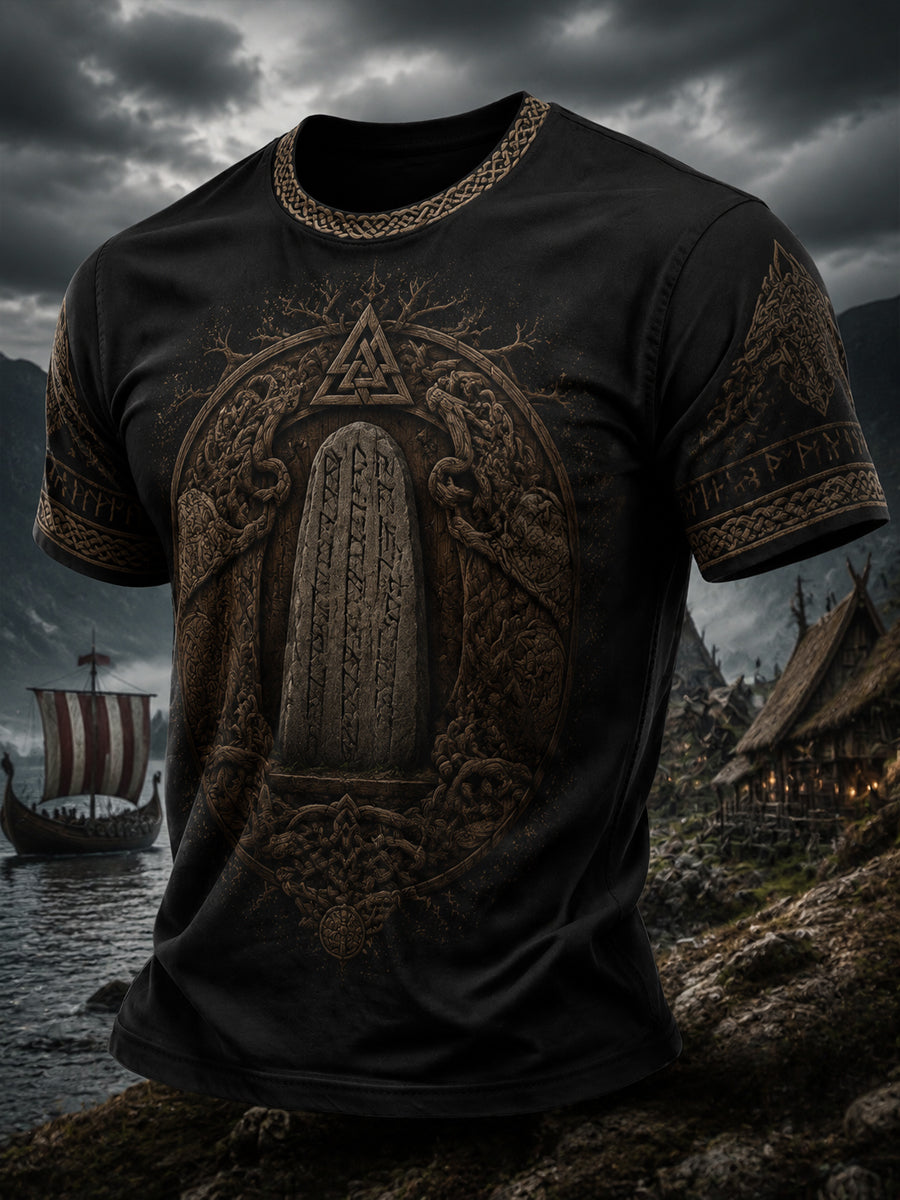 Herrlig vikingtröja med tryck
