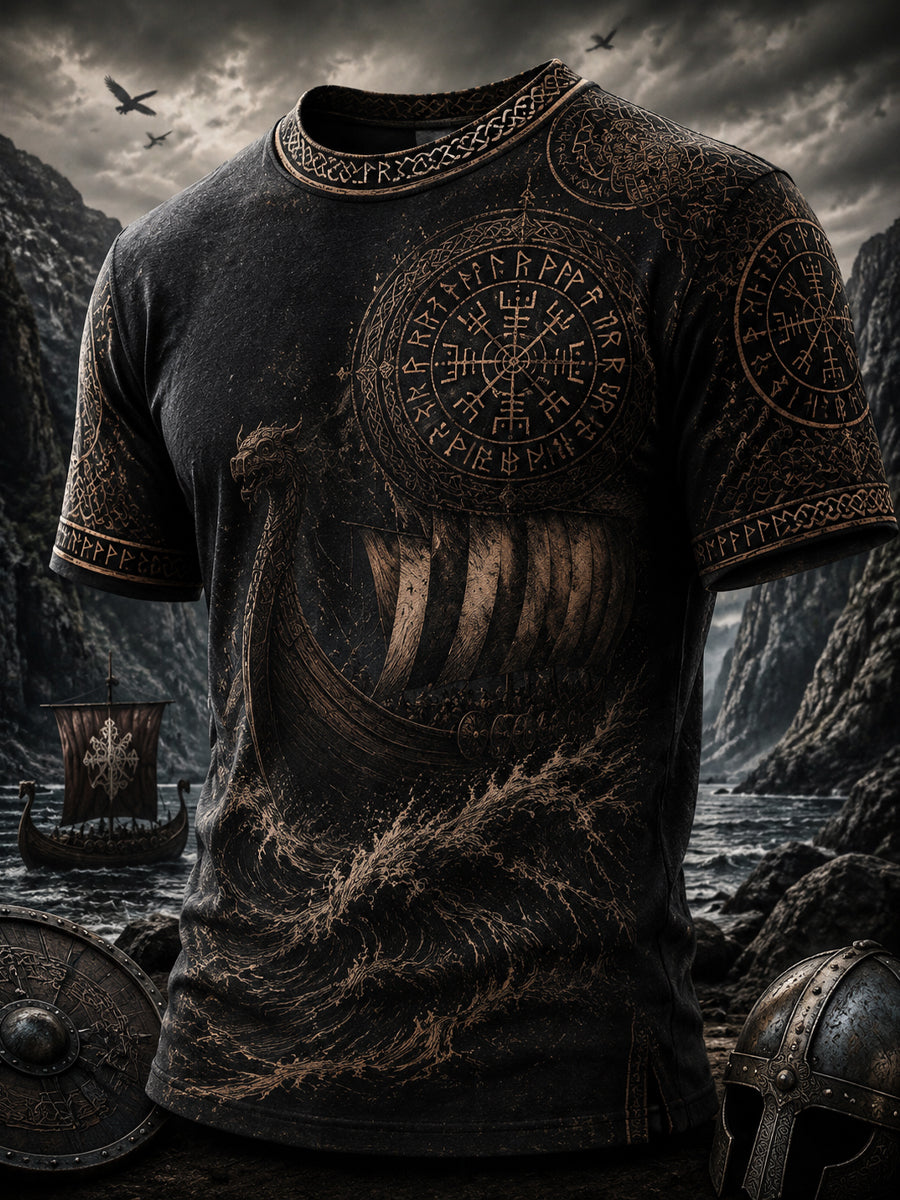 Herrlig vikingtröja med tryck