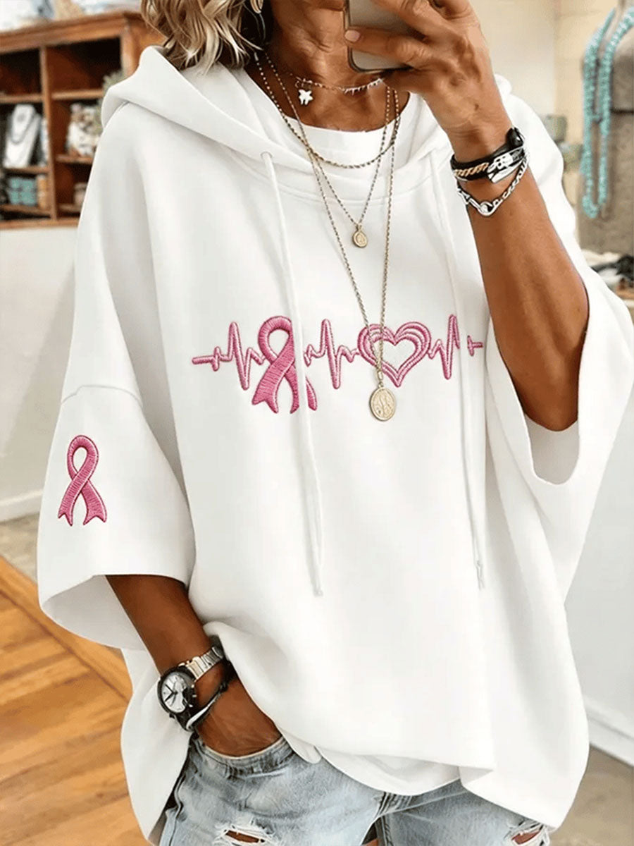 Kvinnors bröstcancer medvetenhet Regelbunden Sweatshirt
