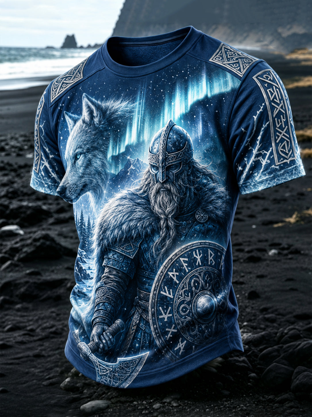 Herrens finska vikingtema Patriotisk konst Skriv ut T-shirt