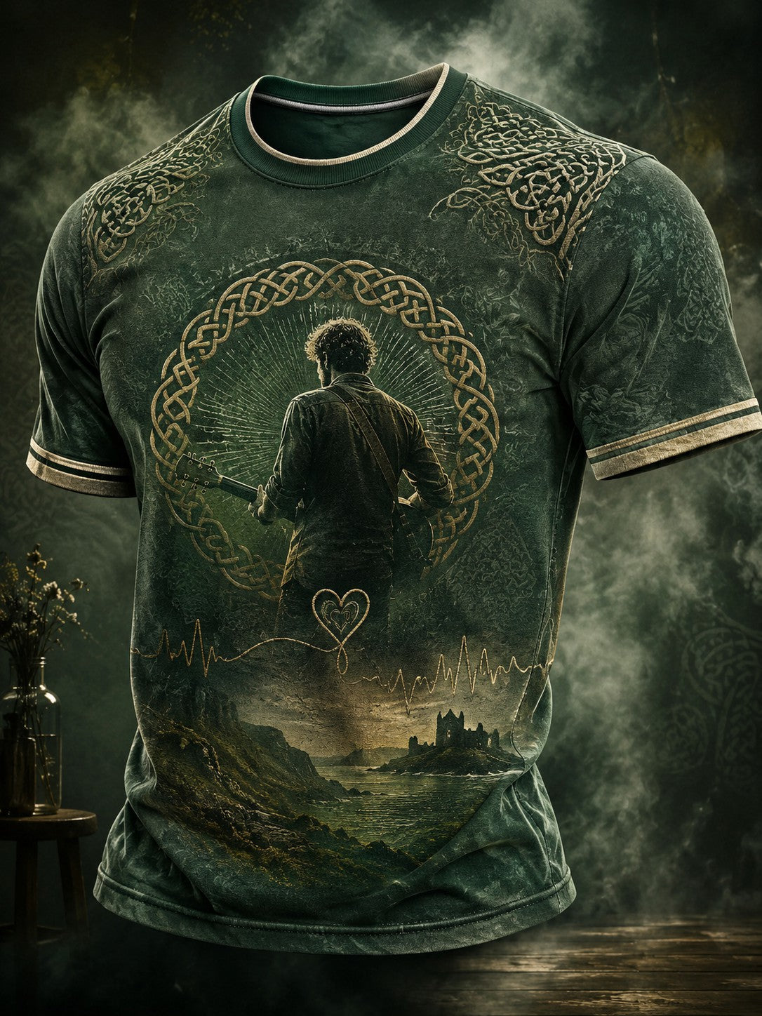 Mäns Glen minne tryckt T-shirt