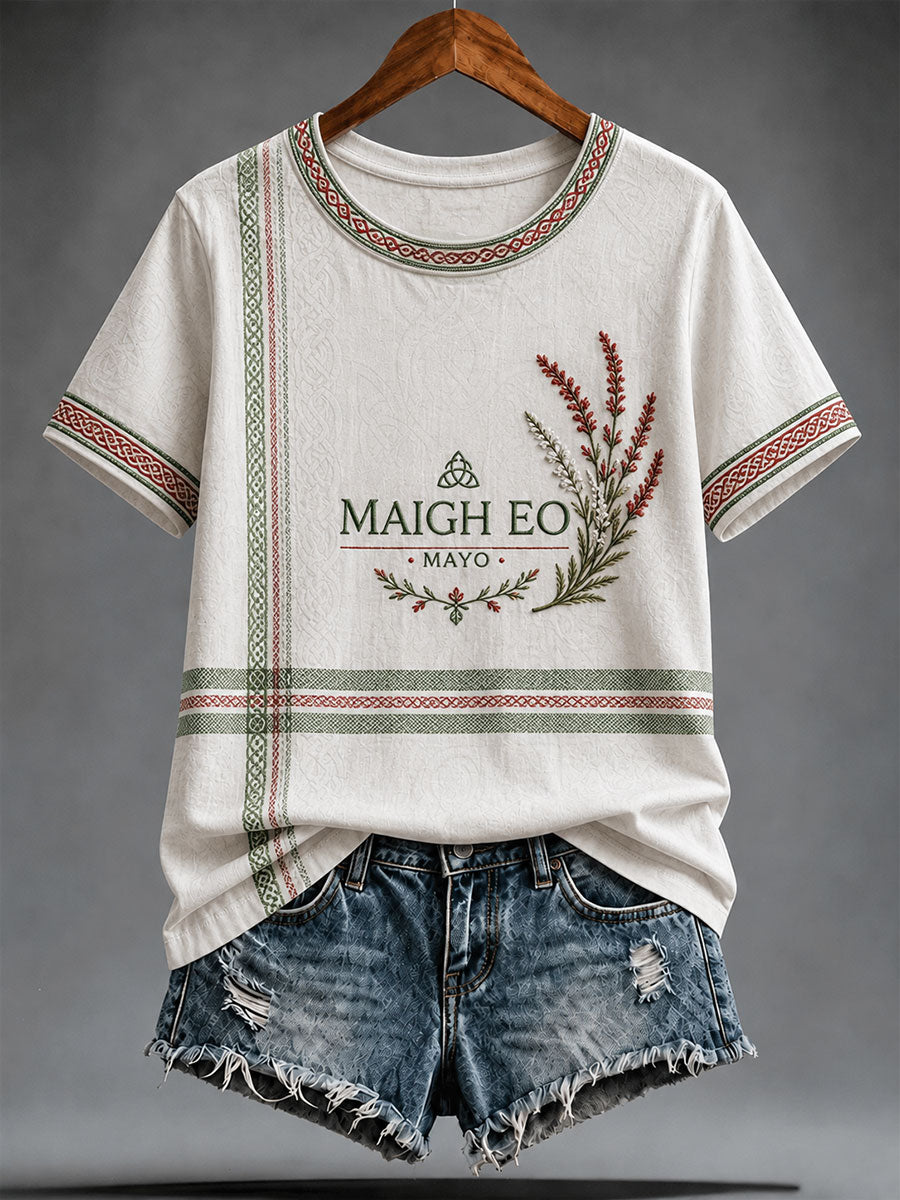 Kvinnlig Maigh Eo-t-shirt med korta ärmar