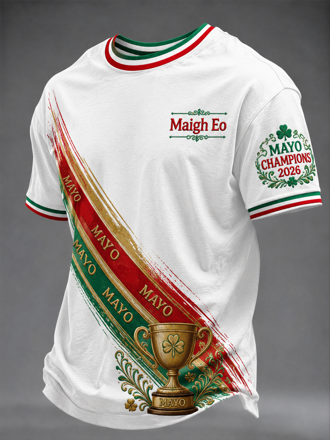 Mäns Mayo gaelic fotboll Short Slemmar T-shirt
