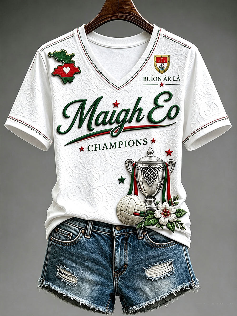 Kvinnlig Maigh Eo-t-shirt med korta ärmar