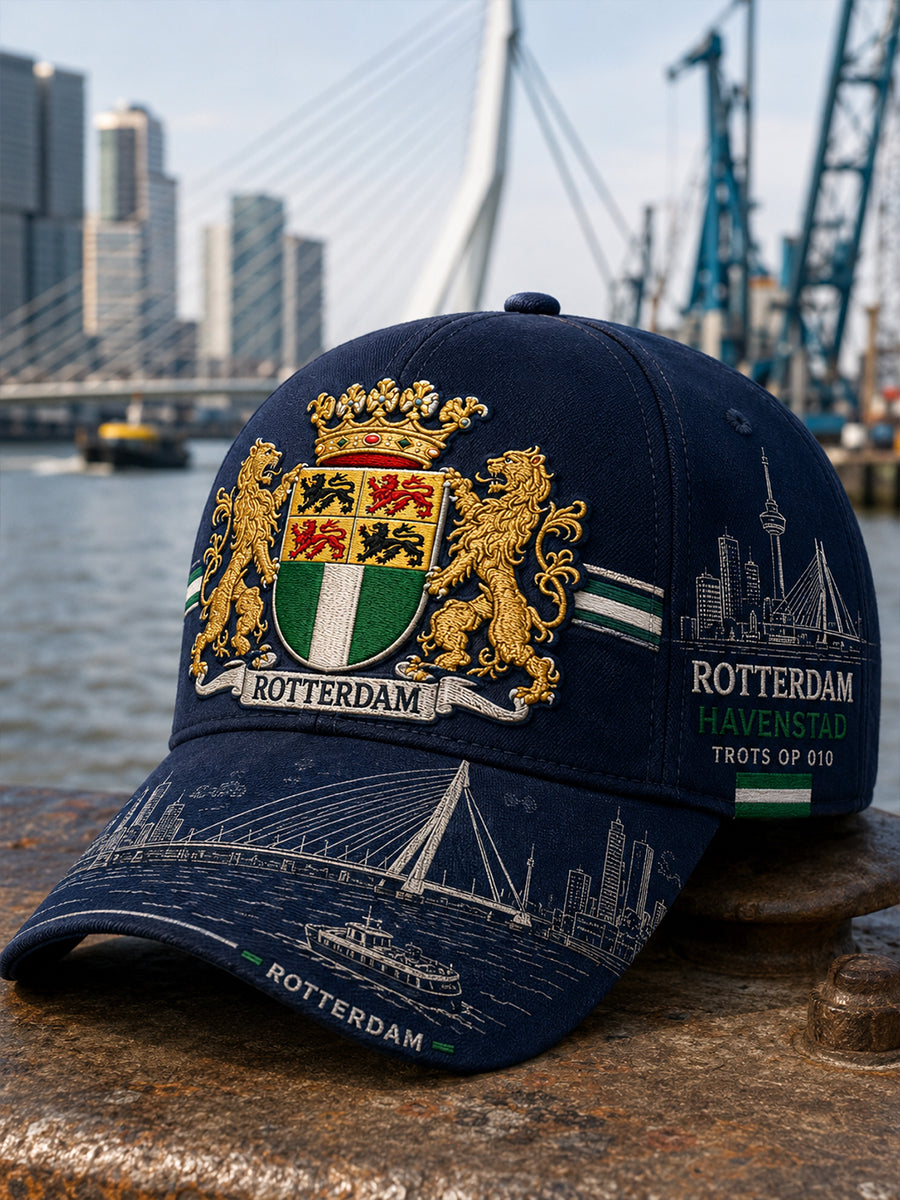 Mäns stad Souvenir Graphic Print hatt