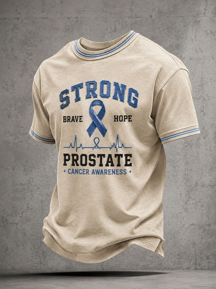T-shirt för upplysning om prostatacancer hos män