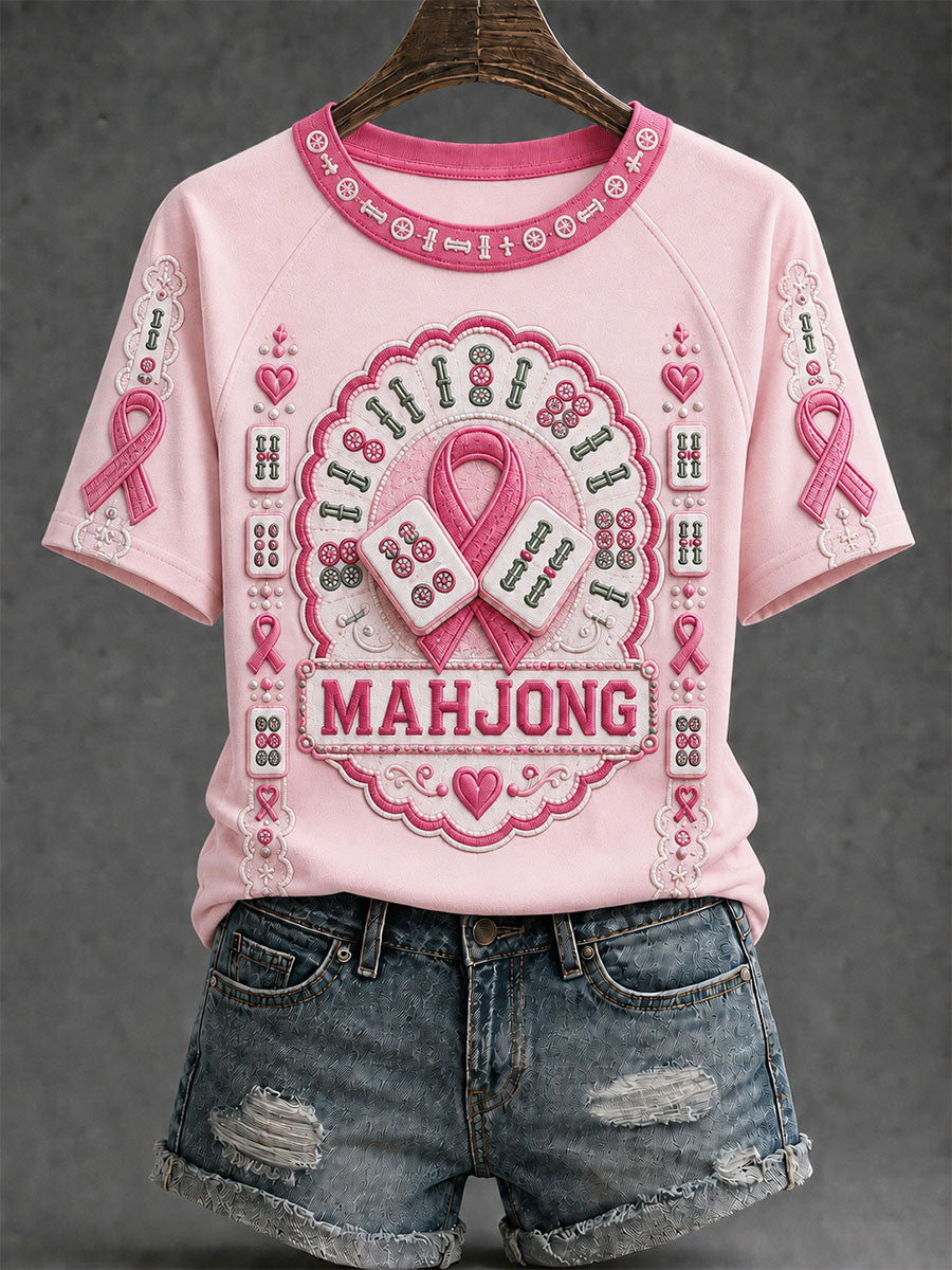 Kvinnor rund hals kort ärm T-shirt