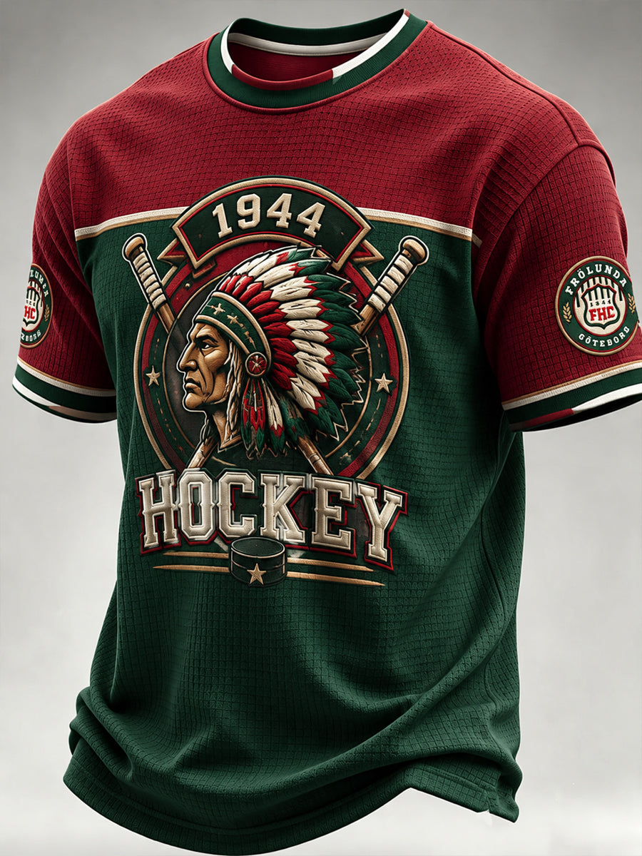 1944 Göteborg Hockeyarv Våffelmönstrad T-shirt