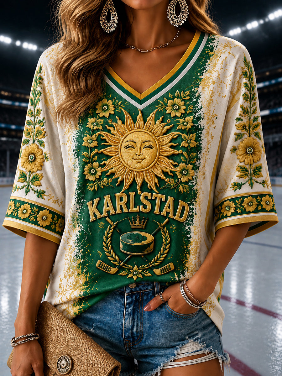 Karlstad Hockey Heritage V-Hack T-shirt