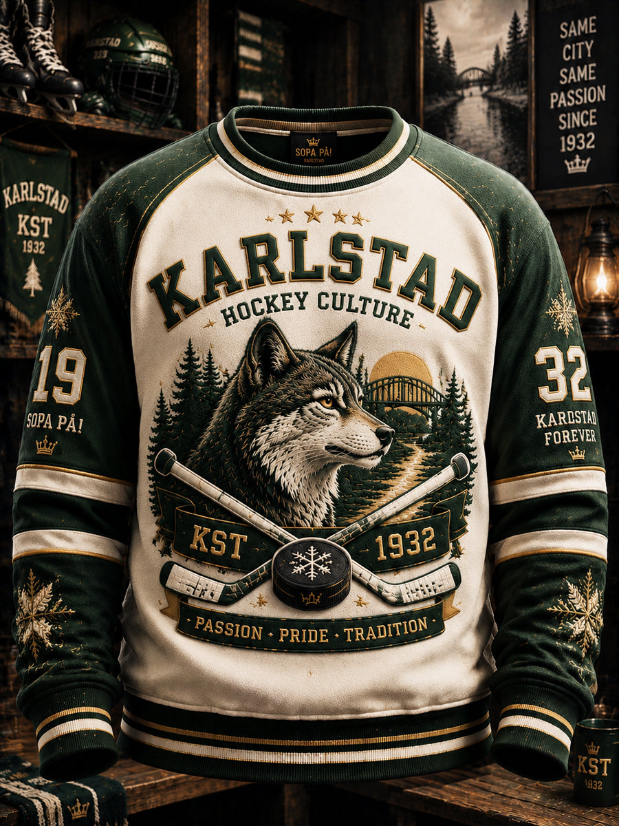 Grönvitt Förever Karlstad Hockey Sweatshirt