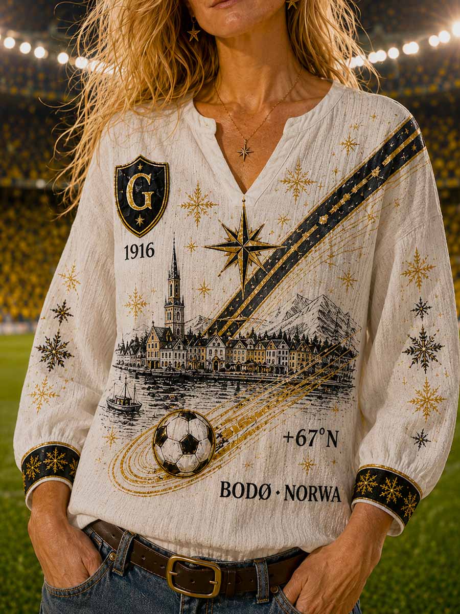 Kvinnors fotboll minnesmönster Skriv ut T-shirt