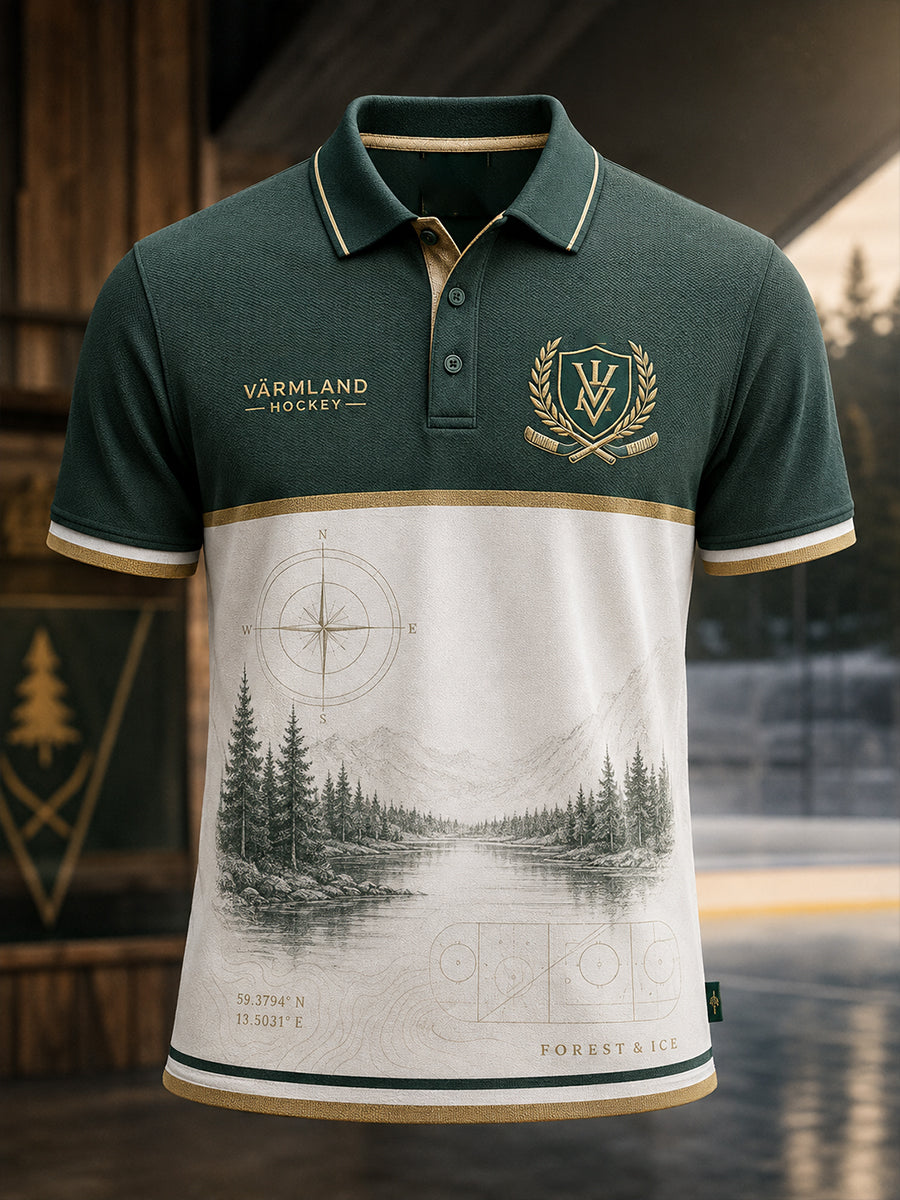 Mäns svenska hockey fans älskare Korta ärmar T-shirt