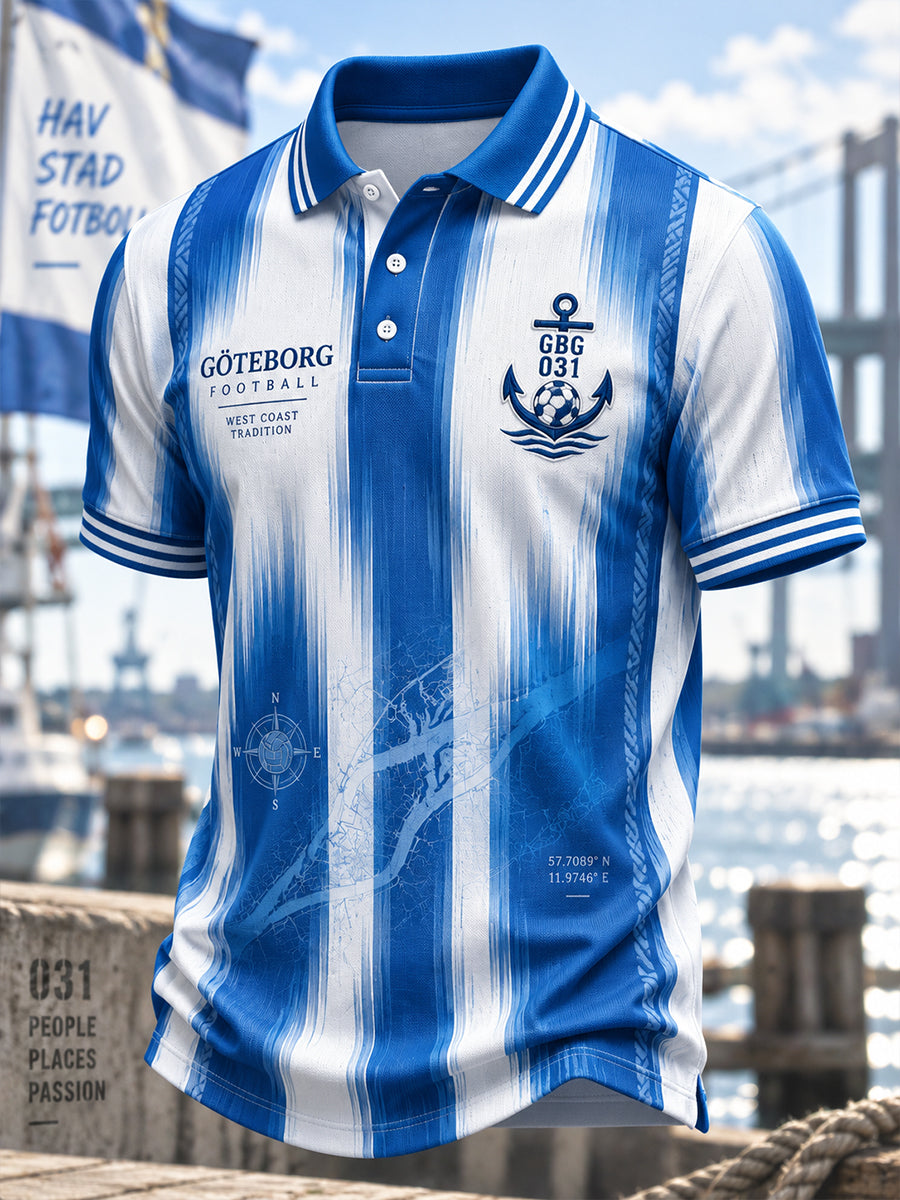 Herrarnas svenska fotboll IFK Göteborgs fans kärlek kortärmad tröja