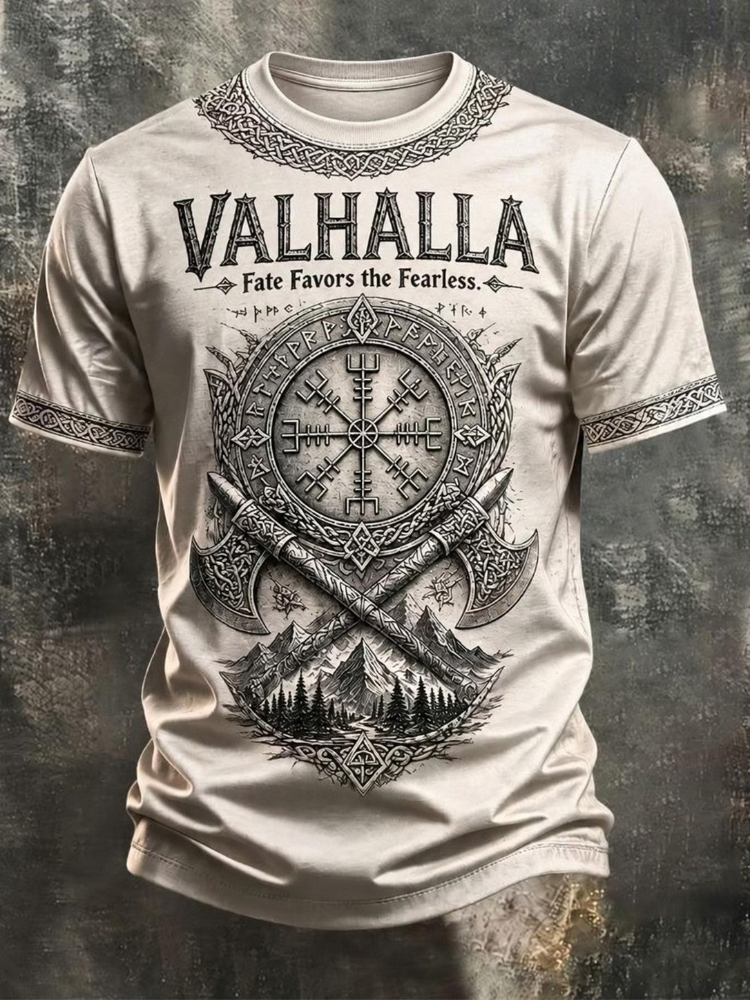 Herrvikingströja med tryck