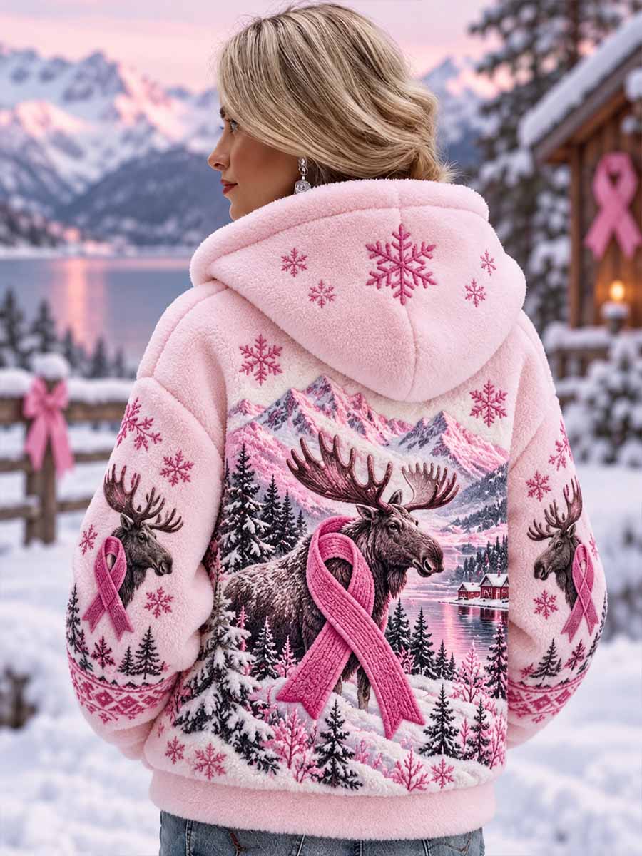 Kvinnors bröstcancer medvetenhet mönster Print rocka