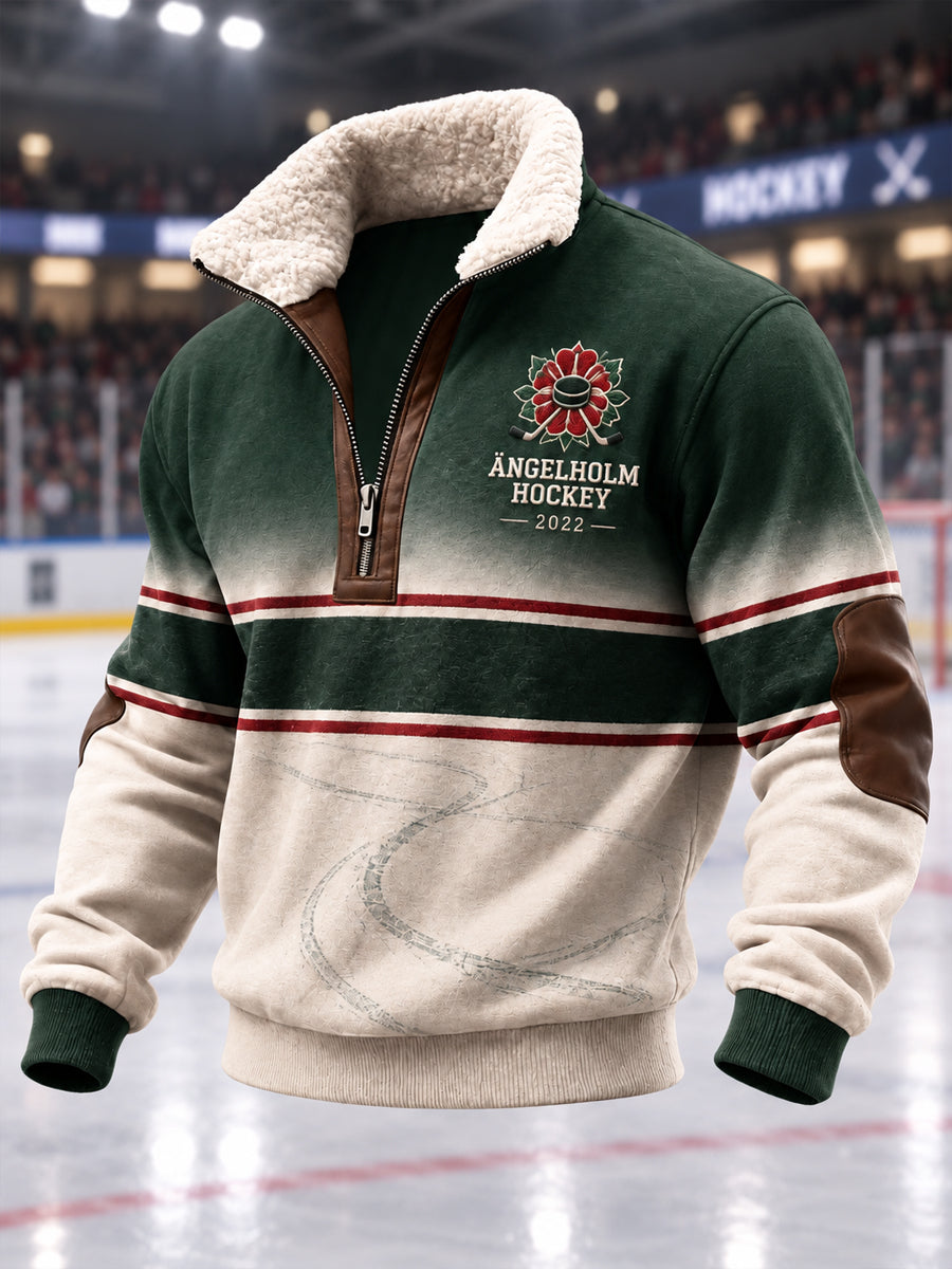 Herrpullover med kvartsdragkedja, Ängelholm Hockey Classic