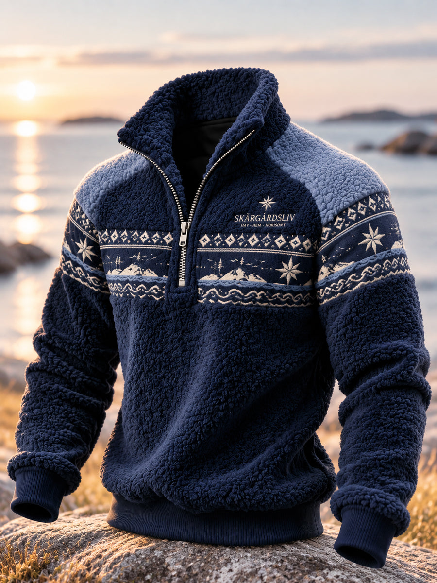 Mäns skandinaviska kustweekend Sweatshirt