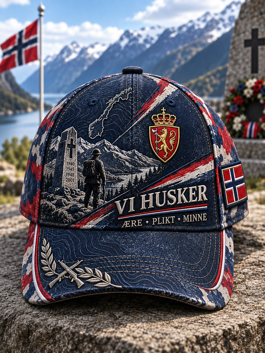 Unisex norska militära minneshatta
