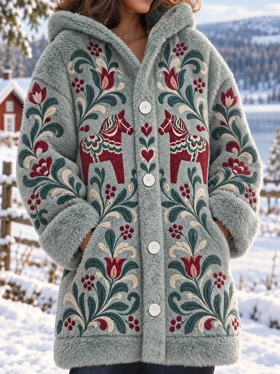 Kvinnor Dalarnas folkarv Skriv ut Fleece Medellängd rocka