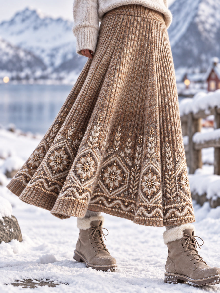 Damskjorta i retro nordisk stil med A-linje