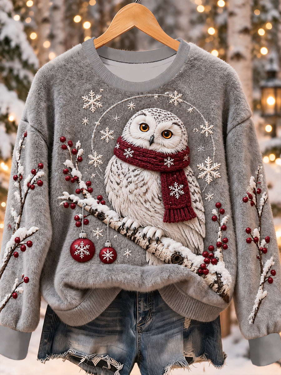 Kvinnors intressanta djur Flannel Sweatshirt