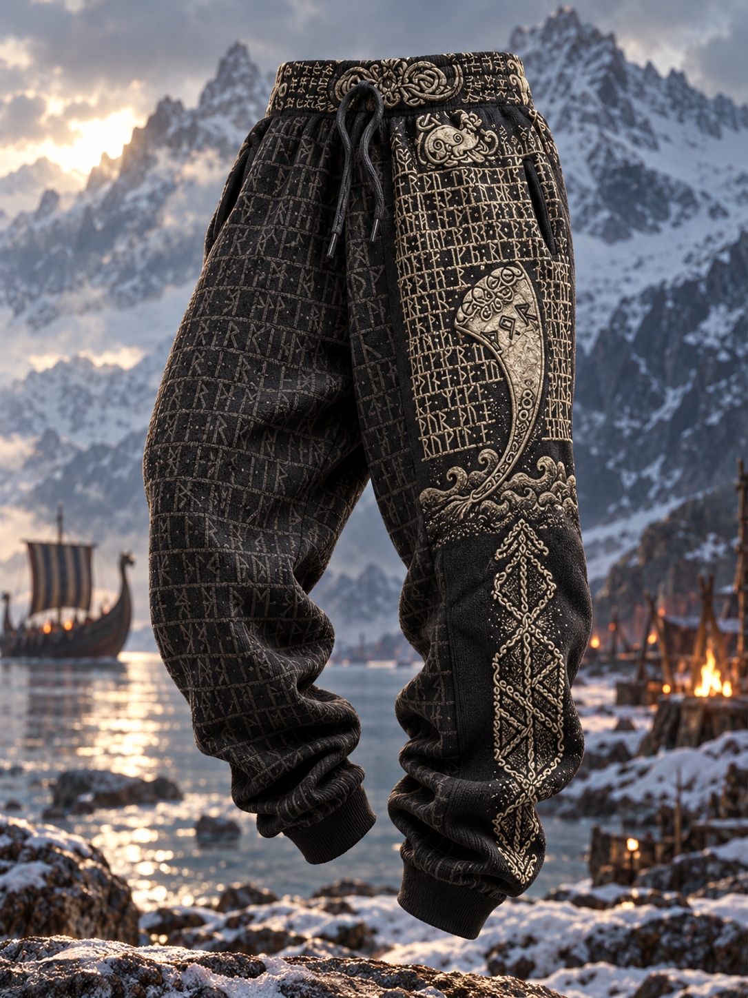 Herrens Retro Viking Vegvisier byxor