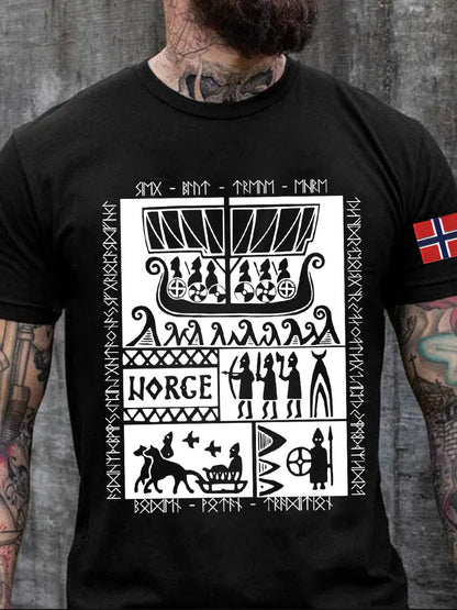 Norges historie Trykt T-skjorte