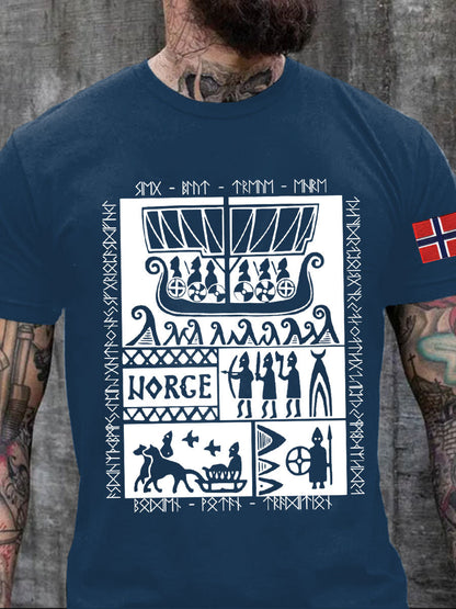 Norges historie Trykt T-skjorte