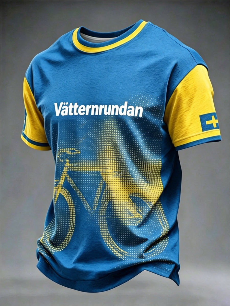 Herrcykelveckans T-shirt med tryck för män