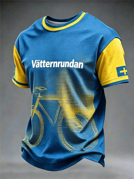 Herrcykelveckans T-shirt med tryck för män