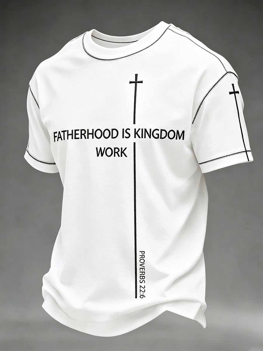 Mäns fars dag tro Skriv ut Casual T-shirt