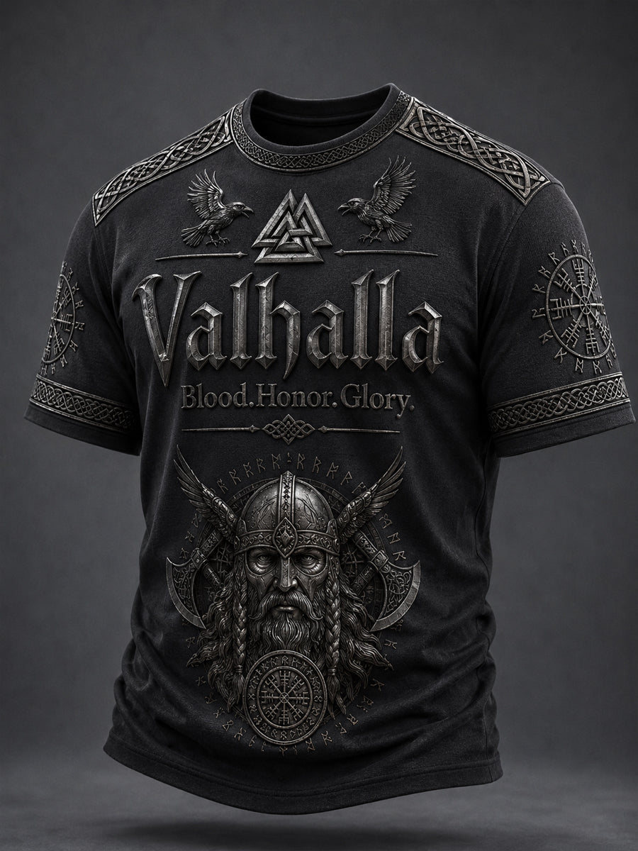 Herrtröja med Valhalla-print