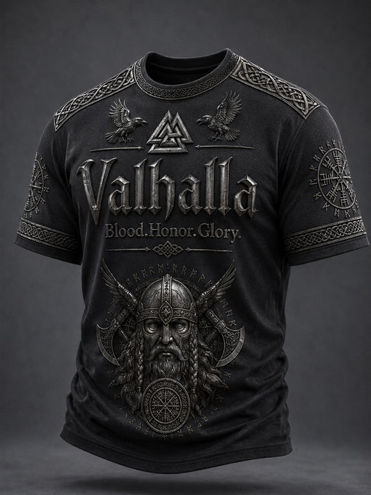 Herrtröja med Valhalla-print