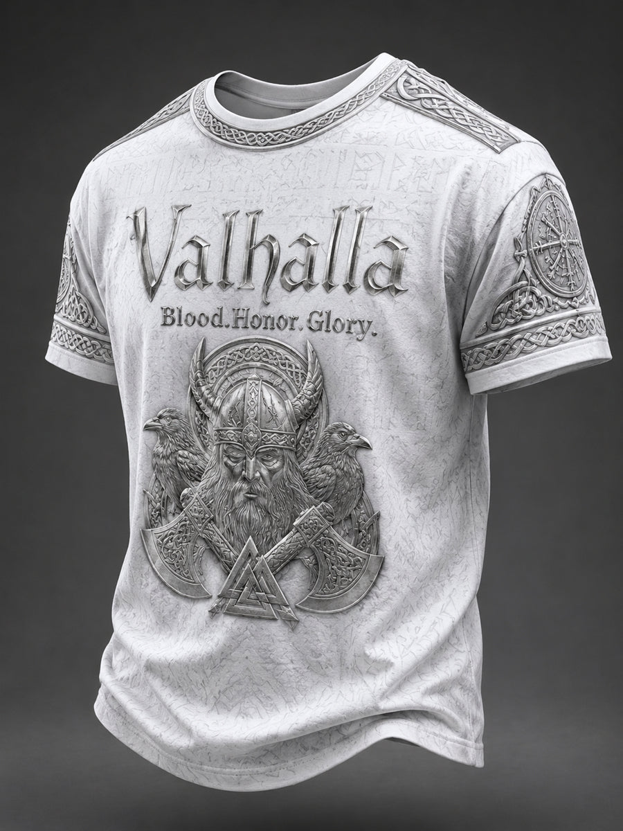 Herrtröja med Valhalla-print